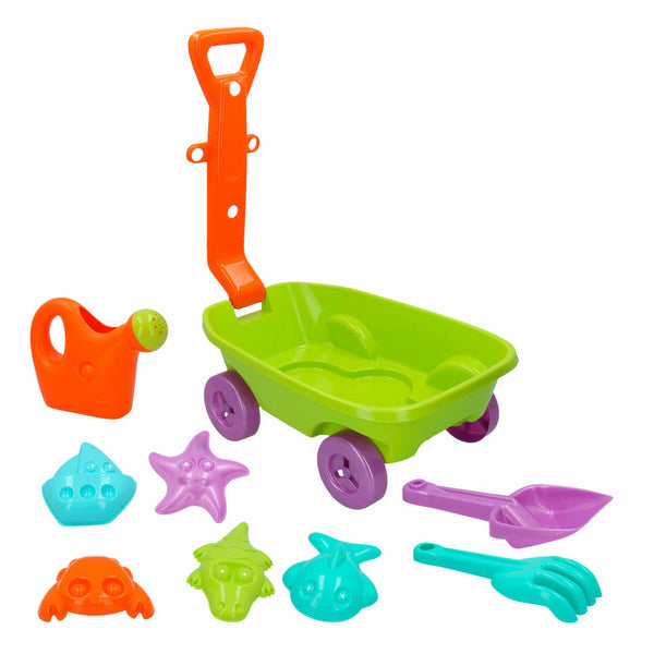 Strandspielzeuge-Set Colorbaby Wagen Polypropylen (12 Stück)