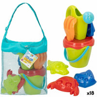 Strandspielzeuge-Set Colorbaby Polypropylen (18 Stück)