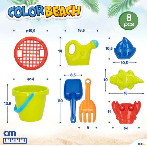 Strandspielzeuge-Set Colorbaby Polypropylen (18 Stück)