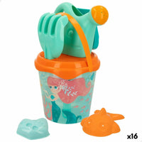 Strandspielzeuge-Set Colorbaby Polypropylen (16 Stück)