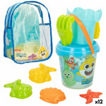 Set di giocattoli per il mare Baby Shark Plastica (12 Unità)