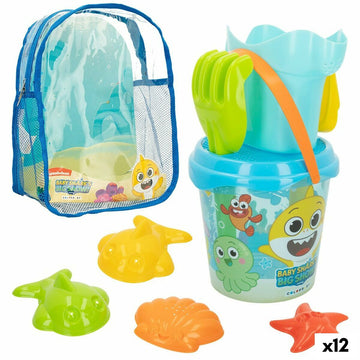 Set di giocattoli per il mare Baby Shark Plastica (12 Unità)