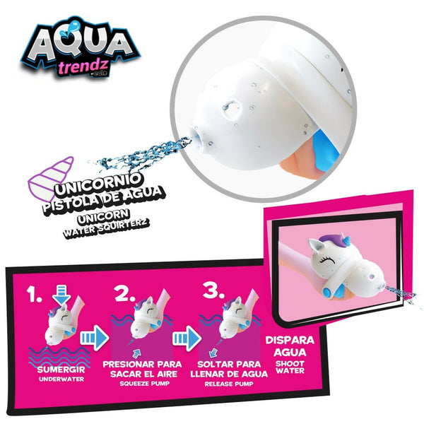 Set pistola ad acqua e maschera subacquea Eolo Unicorno 14,5 x 10 x 6,5 cm (4 Unità)