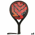 Racchetta da squash Aktive Nero/Rosso (4 Unità)