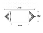 Amaca Aktive Azzurro 200 x 0,4 x 100 cm (6 Unità)