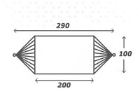 Amaca Aktive Azzurro 200 x 0,4 x 100 cm (6 Unità)