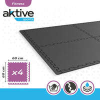 Pavimento Tatami Aktive Grigio scuro (4 Unità)