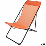 Amaca pieghevole Aktive Arancio 52 x 87 x 77 cm (4 Unità)