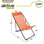 Amaca pieghevole Aktive Arancio 52 x 87 x 77 cm (4 Unità)