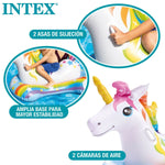 Figura Gonfiabile per Piscina Intex Unicorno 163 x 82 x 86 cm (6 Unità)