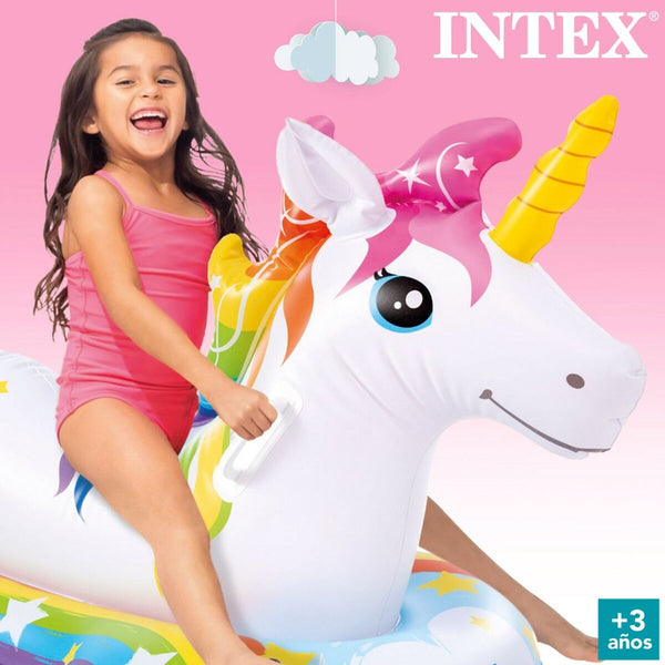 Figura Gonfiabile per Piscina Intex Unicorno 163 x 82 x 86 cm (6 Unità)