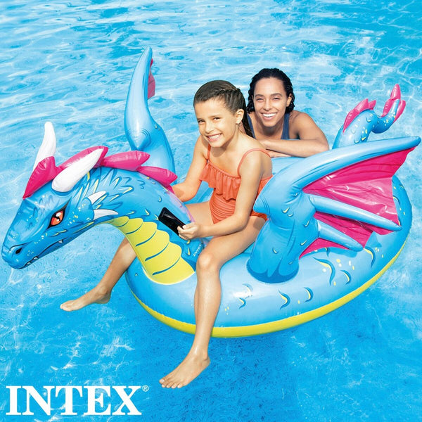 Figura Gonfiabile per Piscina Intex Drago 201 x 95,5 x 191 cm (4 Unità)