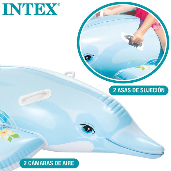 Figura Gonfiabile per Piscina Intex Delfino 175 x 38 x 66 cm (6 Unità)