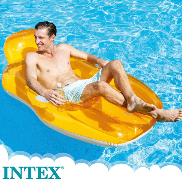 Aufblasbarer Pool-Sessel Intex Chill 'n' float 163 x 104 cm (6 Stück)