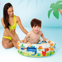 Piscina Gonfiabile per Bambini Intex Anelli Dinosauri 61 x 22 x 61 cm 33 L (12 Unità)