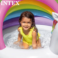 Piscina Gonfiabile per Bambini Intex Unicorno Tenda 102 x 69 x 127 cm 45 L (6 Unità)