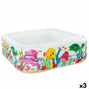 Piscina Gonfiabile per Bambini Intex Acquario 340 L 159 x 50 x 159 cm (3 Unità)