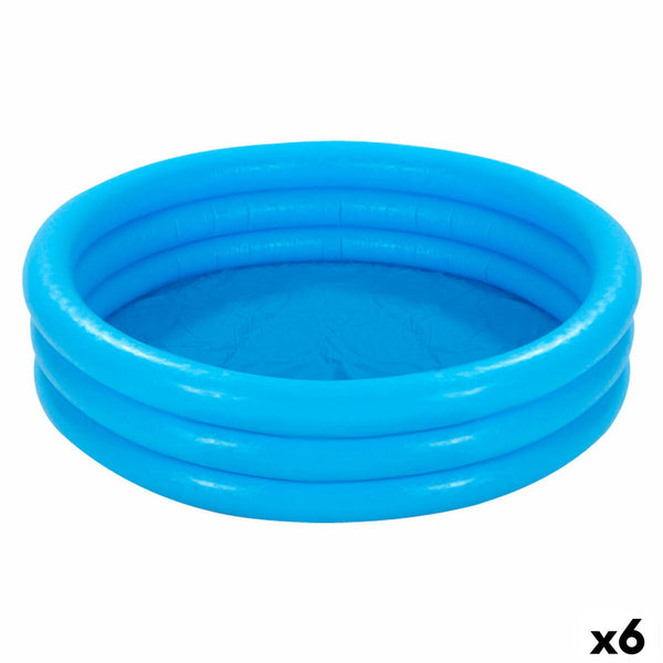 Piscina Gonfiabile per Bambini Intex Azzurro Anelli 168 x 40 cm 581 L (6 Unità)