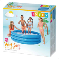 Piscina Gonfiabile per Bambini Intex Azzurro Anelli 168 x 40 cm 581 L (6 Unità)