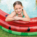 Aufblasbares Planschbecken für Kinder Intex Wassermelone Ringe 168 x 38 x 168 cm 581 L (6 Stück)