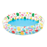 Piscina Gonfiabile per Bambini Intex Tropicale Anelli 122 x 25 cm 150 l (12 Unità)