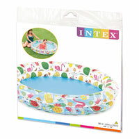 Piscina Gonfiabile per Bambini Intex Tropicale Anelli 122 x 25 cm 150 l (12 Unità)