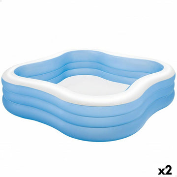 Piscina Gonfiabile Intex Azzurro 229 x 56 x 229 cm 1250 L (2 Unità)