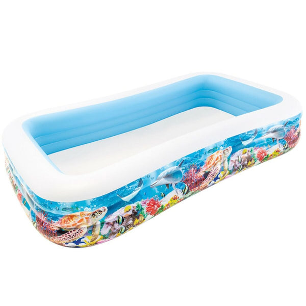 Piscina Gonfiabile per Bambini Intex Tropicale 305 x 56 x 183 cm 1020 L (2 Unità)