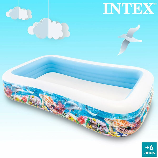 Piscina Gonfiabile per Bambini Intex Tropicale 305 x 56 x 183 cm 1020 L (2 Unità)