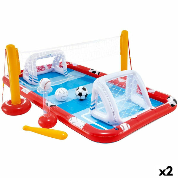 Aufblasbares Planschbecken für Kinder Intex Sports Spielplatz 470 L 325 x 102 x 267 cm (2 Stück)