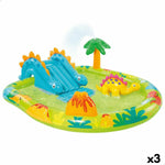 Piscina Gonfiabile per Bambini Intex Dinosauri Parco giochi 191 x 58 x 152 cm (3 Unità)