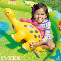 Piscina Gonfiabile per Bambini Intex Dinosauri Parco giochi 191 x 58 x 152 cm (3 Unità)