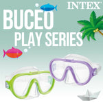 Maschera da Snorkel Intex Sea Scan Viola (12 Unità)