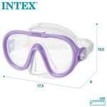 Maschera da Snorkel Intex Sea Scan Viola (12 Unità)