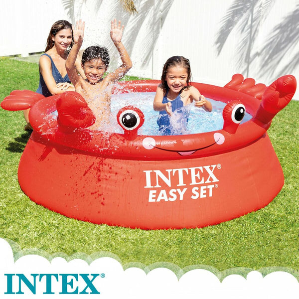 Piscina Gonfiabile per Bambini Intex Easy Set Rosso Granchio 880 L 183 x 51 x 183 cm (2 Unità)