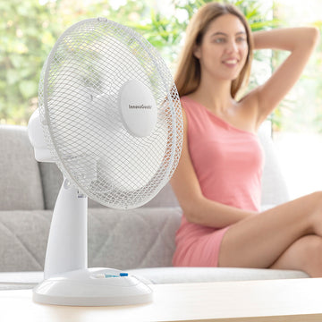 Ventilatore da Tavolo InnovaGoods Bianco 35 W Ø30 cm