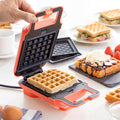 Macchina per Waffle e Panini 2 in 1 con Ricette Wafflicher InnovaGoods