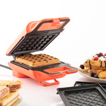 2-in-1 Waffel- und Sandwich-Maker mit Rezepten Wafflicher InnovaGoods