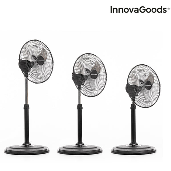 Freistehender Ventilator InnovaGoods IG814236 Schwarz 60 W (Restauriert A)