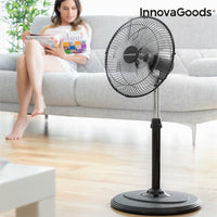 Freistehender Ventilator InnovaGoods IG814236 Schwarz 60 W (Restauriert A)