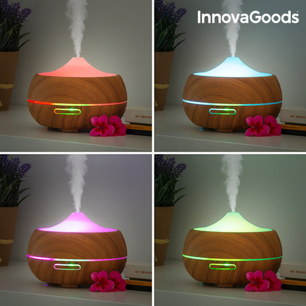 Luftbefeuchter Aroma Diffusor Multicolor-LED InnovaGoods IG812706 300 ml (Restauriert B)