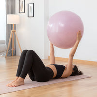 Gym Ball con Anello di Stabilità e Fasce di Resistenza AshtanBall InnovaGoods Rosa (Ricondizionati B)