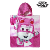 Poncho-Accappatoio Rosa Super Wings