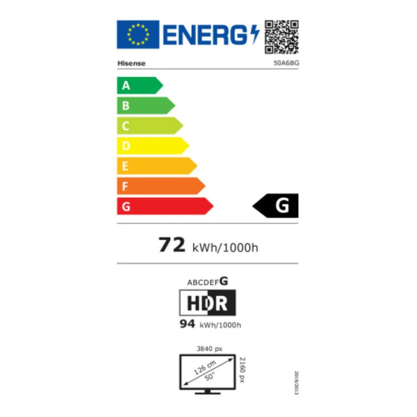 Smart TV Hisense 50A6BG 50" 4K ULTRA HD LED WIFI 4K Ultra HD LED